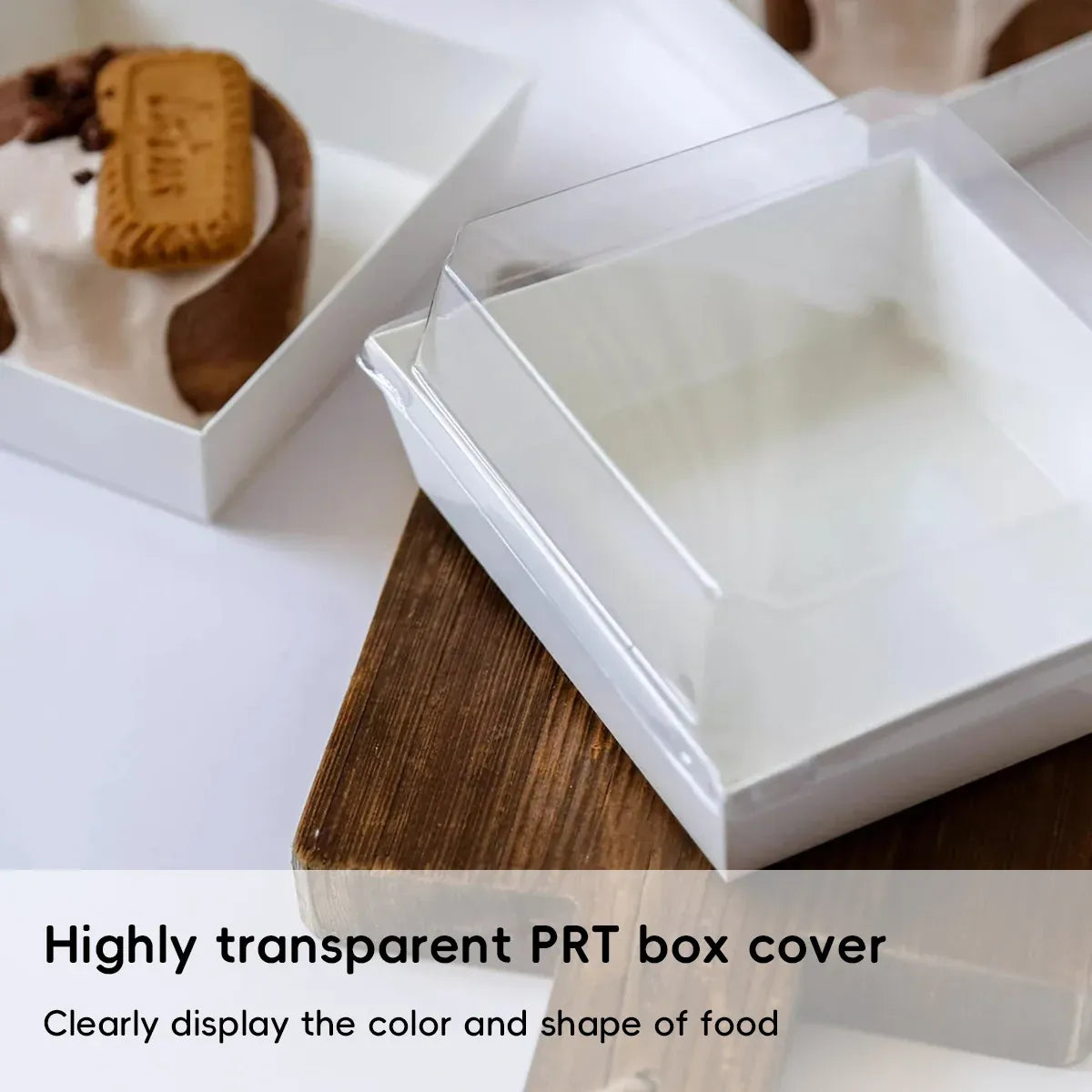50Pcs Cake Sandwich Takeaway Box Bakery Packaging Outdoor Party Picnic Boxes - Kraft