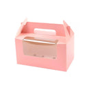 25pcs Portable Cupcake Packaging Box with Transparent Window for Easy Opening - Marble-2Cup