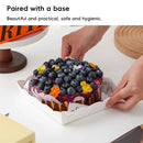 10Pcs Clear Window Cake Dessert Takeaway Box Bakery Packaging For Party Cupcake - Orange