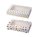10 Pcs Window Cake Box Gold Star Kraft Cardboard Bakery Party Dessert Gift Box - Star