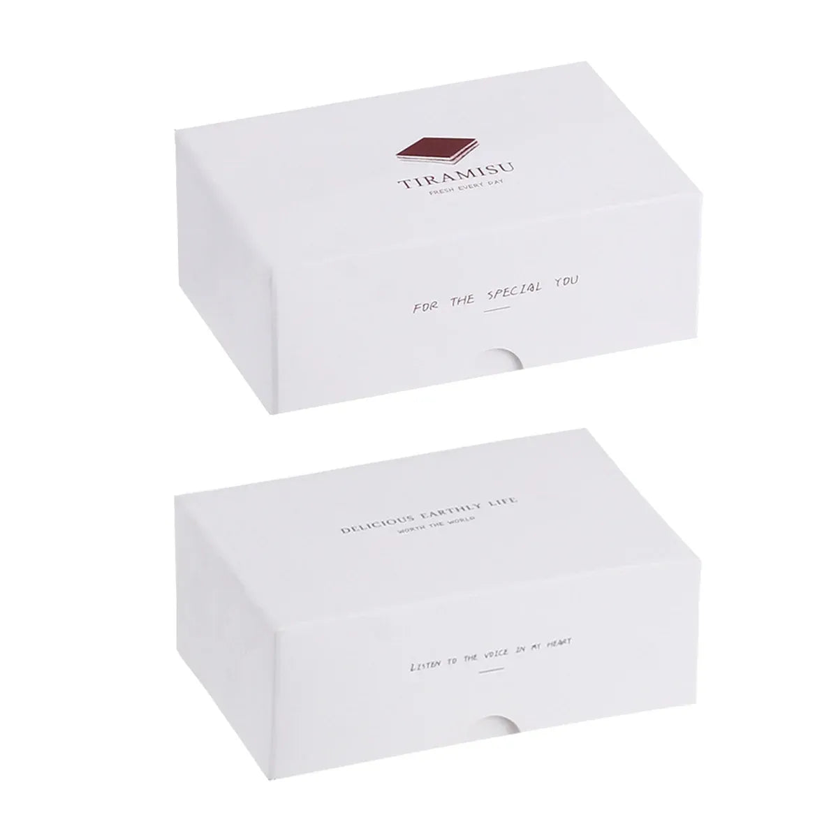 Western Dessert Presentation Box 50 Pack Tiramisu Bakery Gift Packaging Set - Pattern