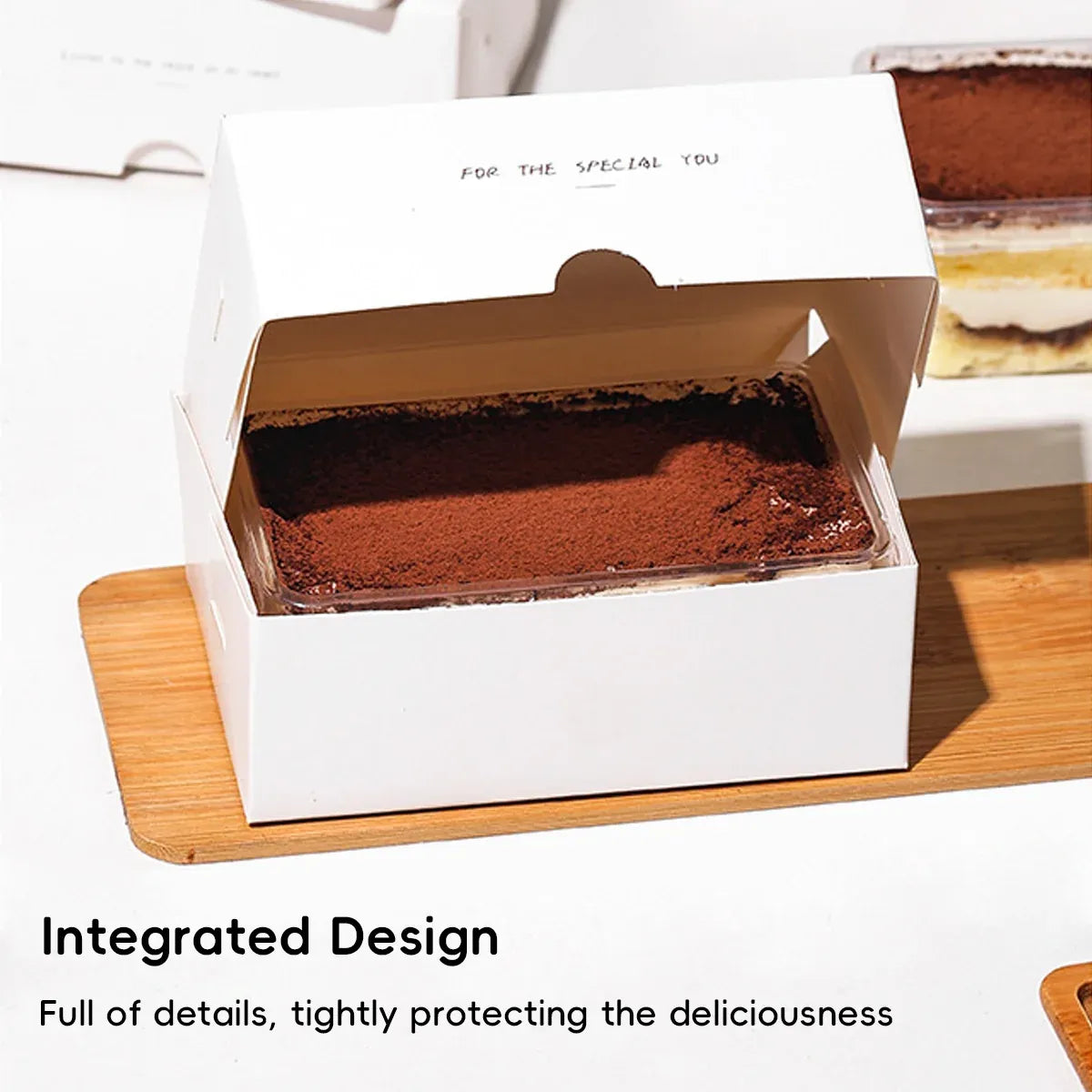 Western Dessert Presentation Box 50 Pack Tiramisu Bakery Gift Packaging Set - Pattern