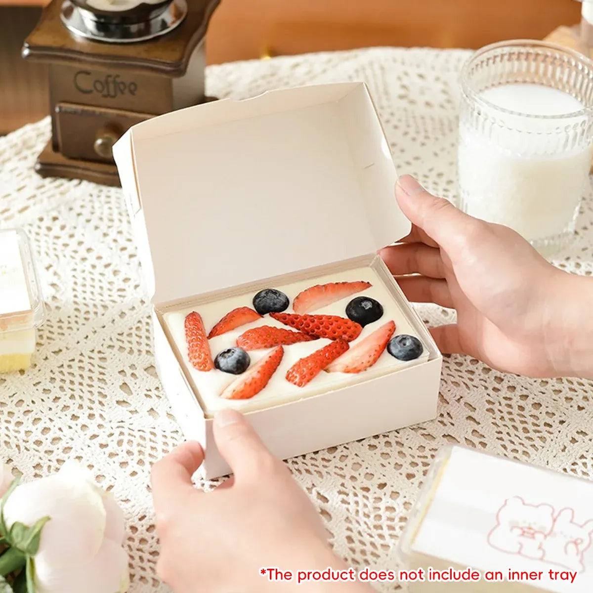 Western Dessert Presentation Box 50 Pack Tiramisu Bakery Gift Packaging Set - Pattern