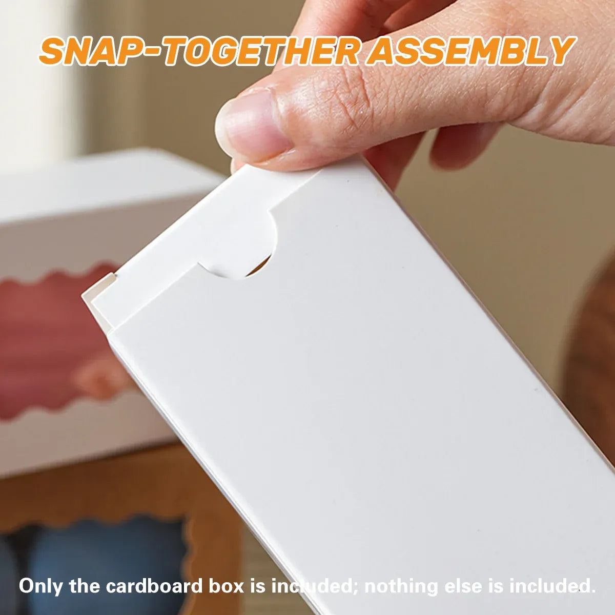 50PCS Kraft Paper Gift Box with Clear Window 10.5x3.5x5.5cm Khaki/White Sturdy - White