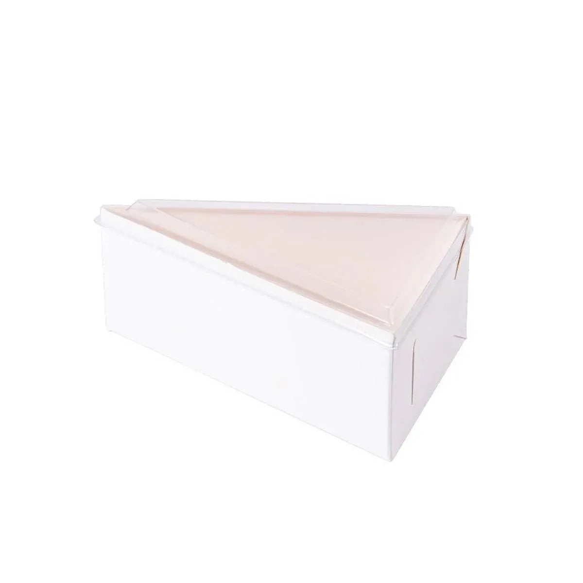 50 Pcs Triangular Cake Slice Box Cardboard Dessert Takeaway Pastry Container
