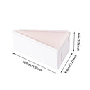 50 Pcs Triangular Cake Slice Box Cardboard Dessert Takeaway Pastry Container