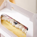 20Pcs Window Cake Roll Packaging Box with Handle Bakery Takeaway Party Dessert