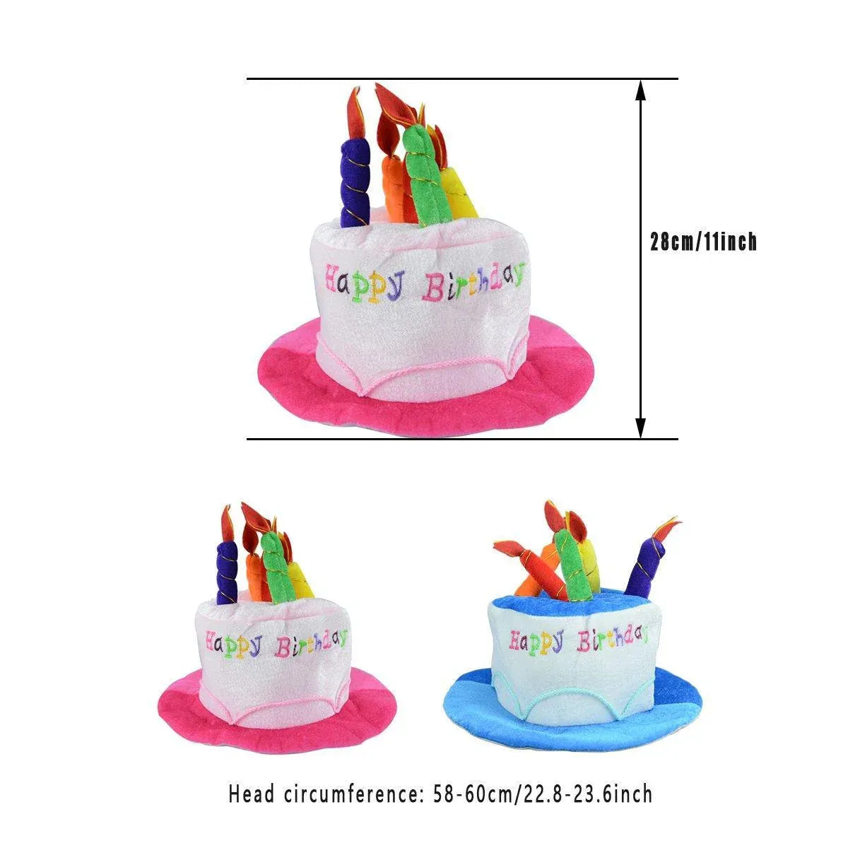 Birthday Cake Hat Party Supplies Fun Performance Masquerade Celebration Hat - Pink