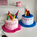 Birthday Cake Hat Party Supplies Fun Performance Masquerade Celebration Hat - Pink