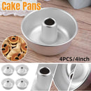 4pcs 4 Inch Hollow Mould Cake Bread Baking Mould Nonstick Round Cake Pan Set