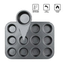 2pcs 12 Holes Round Cake Mould Baking Pan for DIY Cake Making and Baking Tools