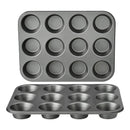 2pcs 12 Holes Round Cake Mould Baking Pan for DIY Cake Making and Baking Tools