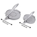 16/20cm Premium Tortilla Press Flat Bread Maker Taco Roti Chapati Health Food - Silver-16cm