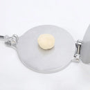 16/20cm Premium Tortilla Press Flat Bread Maker Taco Roti Chapati Health Food - Silver-20cm