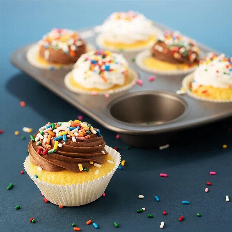 Patty Pans Muffin Cases Choc 600/Pk Cake Boards Cupcake Liners Boxes Baking Cups - 600PCS-4.5CM