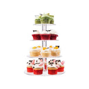 Acrylic Cupcake Tower 3 4 5 6 7 Tier Clear Cake Stand for Wedding Party - 5 Tiers