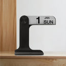 Creative Desktop Flip Calendar Table Calendar For Living Room Office Decorative - Black