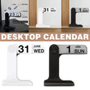 Creative Desktop Flip Calendar Table Calendar For Living Room Office Decorative - White