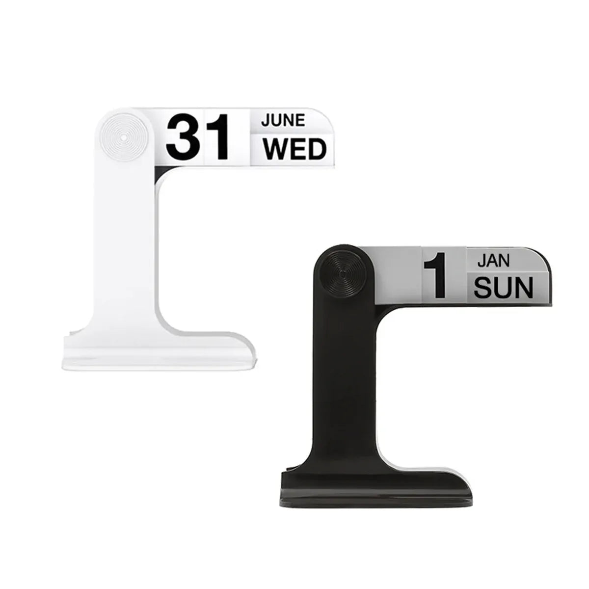 Creative Desktop Flip Calendar Table Calendar For Living Room Office Decorative - White