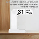 Creative Desktop Flip Calendar Table Calendar For Living Room Office Decorative - White