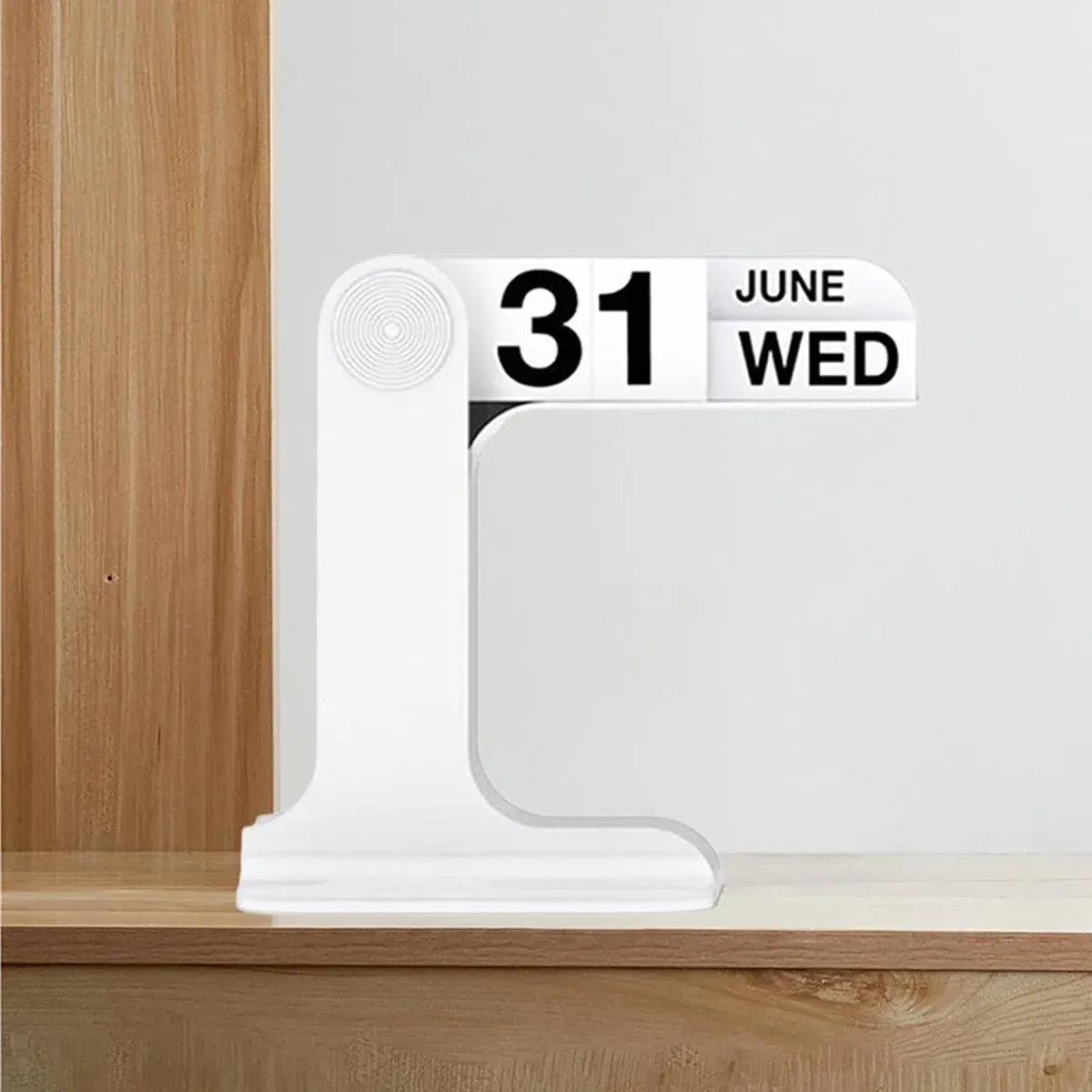 Creative Desktop Flip Calendar Table Calendar For Living Room Office Decorative - White