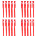 Cow Identification Bands 20PCS Adjustable Foot Rings Multi Colour Tags Livestock - Red