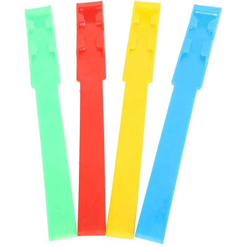 Cow Identification Bands 20PCS Adjustable Foot Rings Multi Colour Tags Livestock - Red