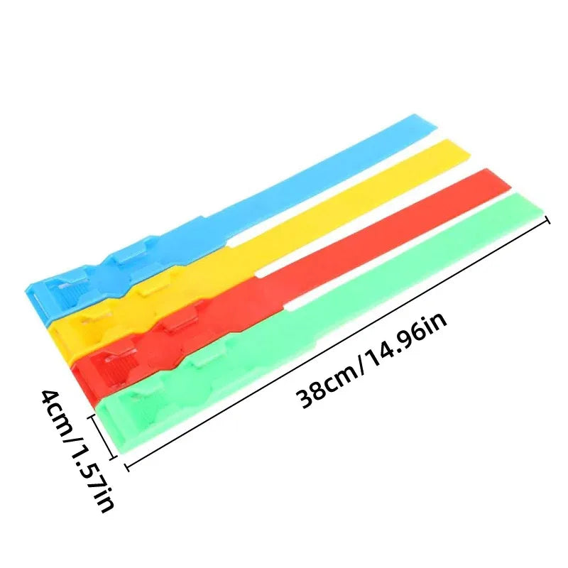 Cow Identification Bands 20PCS Adjustable Foot Rings Multi Colour Tags Livestock - Red