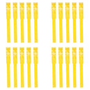 Cow Identification Bands 20PCS Adjustable Foot Rings Multi Colour Tags Livestock - Yellow