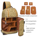 Canvas Shoulder Camera Bag Waterproof Durable for DSLR Mirrorless Cameras Lens