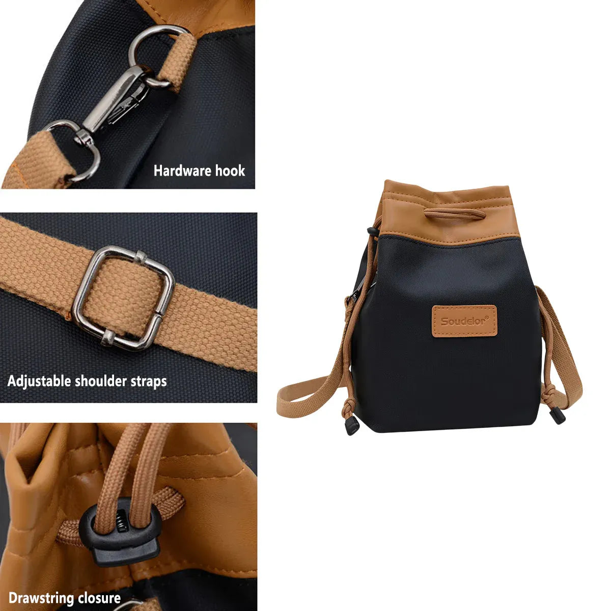 Waterproof Camera Shoulder Bag Lens Storage Case DSLR Mirrorless Travel Pouch