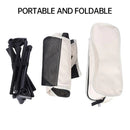 Outdoor Portable Lightweight Folding Camping Chair High Back Fishing Chair - Dark Blue