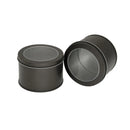 10pcs Open Window Cake Tin Box Bakery Biscuit Packaging Storage Tin Box Set - Gold