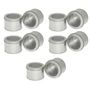 10pcs Open Window Cake Tin Box Bakery Biscuit Packaging Storage Tin Box Set - Sliver