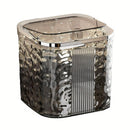 Desktop Mini Trash Can Small Waste Bin Storage Bucket for Office Kitchen Home - Grey-L