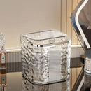 Desktop Mini Trash Can Small Waste Bin Storage Bucket for Office Kitchen Home - Grey-S