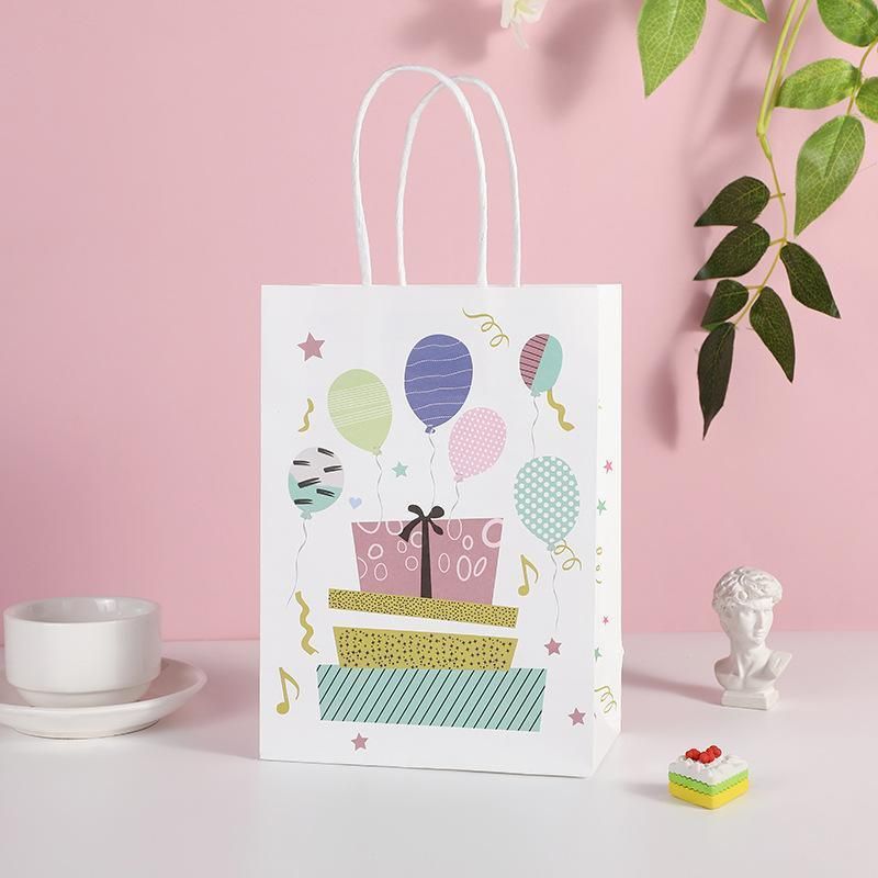 30X Premium Kraft Paper Tote Bag Durable Stylish High Capacity Birthday Gift Handbag - Candle-30pcs