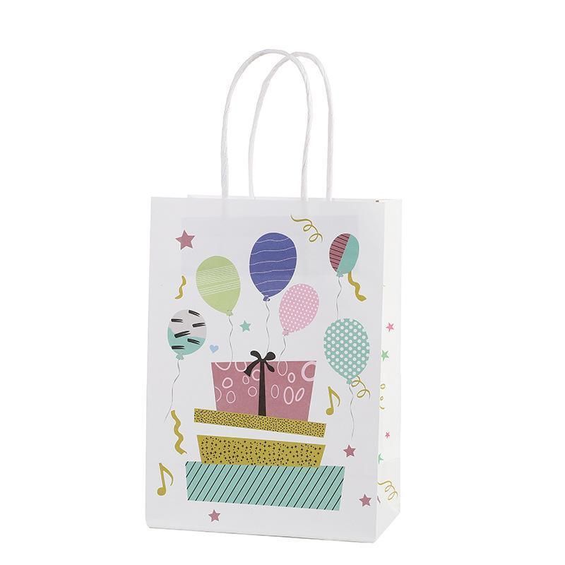 30X Premium Kraft Paper Tote Bag Durable Stylish High Capacity Birthday Gift Handbag - Candle-30pcs