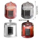 2Pcs Smokeless Glass Aromatherapy Candles Scented Gift Set for Relaxation - Freesia