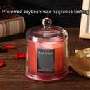 2Pcs Smokeless Glass Aromatherapy Candles Scented Gift Set for Relaxation - Lime Basil