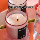 2Pcs Smokeless Glass Aromatherapy Candles Scented Gift Set for Relaxation - Velvet Rose