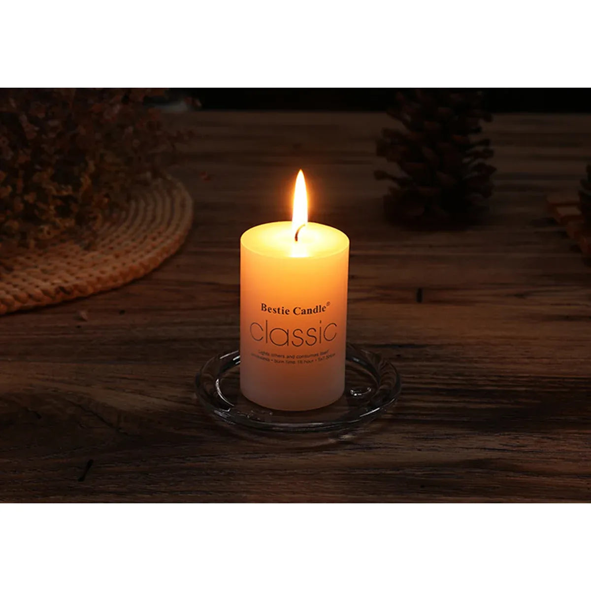 12pcs White Cylindrical Pillar Candles For Wedding Decor Long Burning Unscented - 5x10cm