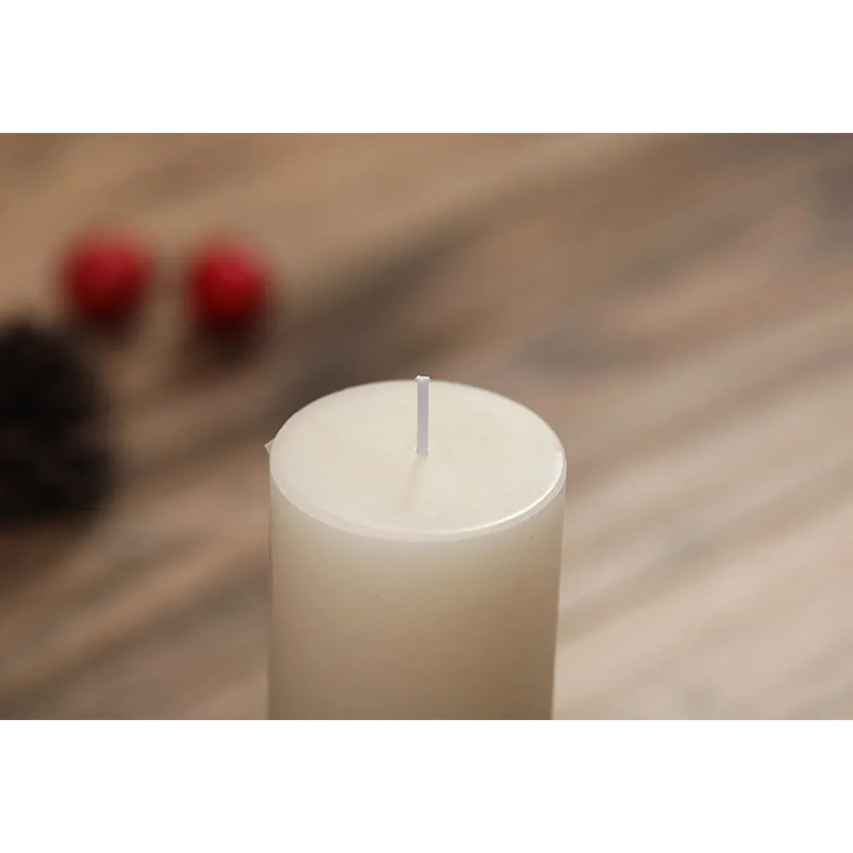 12pcs White Cylindrical Pillar Candles For Wedding Decor Long Burning Unscented - 5x10cm