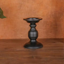 2pcs Black Iron Candle Holders for Candlelight Dinner Atmosphere Decoration Set