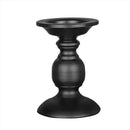 2pcs Black Iron Candle Holders for Candlelight Dinner Atmosphere Decoration Set