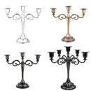 3/5 Arms Alloy Candle Holder Stand Candlesticks Candelabra Wedding Home Decor - 3-Bronze