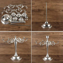 3/5 Arms Alloy Candle Holder Stand Candlesticks Candelabra Wedding Home Decor - 3-Bronze