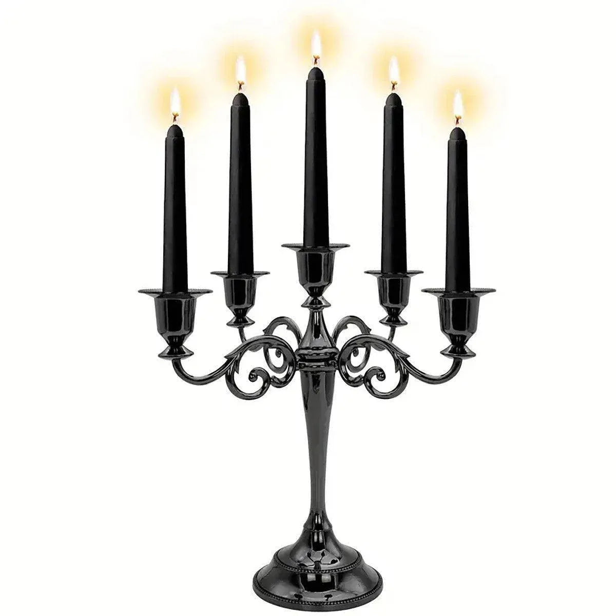 3/5 Arms Alloy Candle Holder Stand Candlesticks Candelabra Wedding Home Decor - 3-Bronze