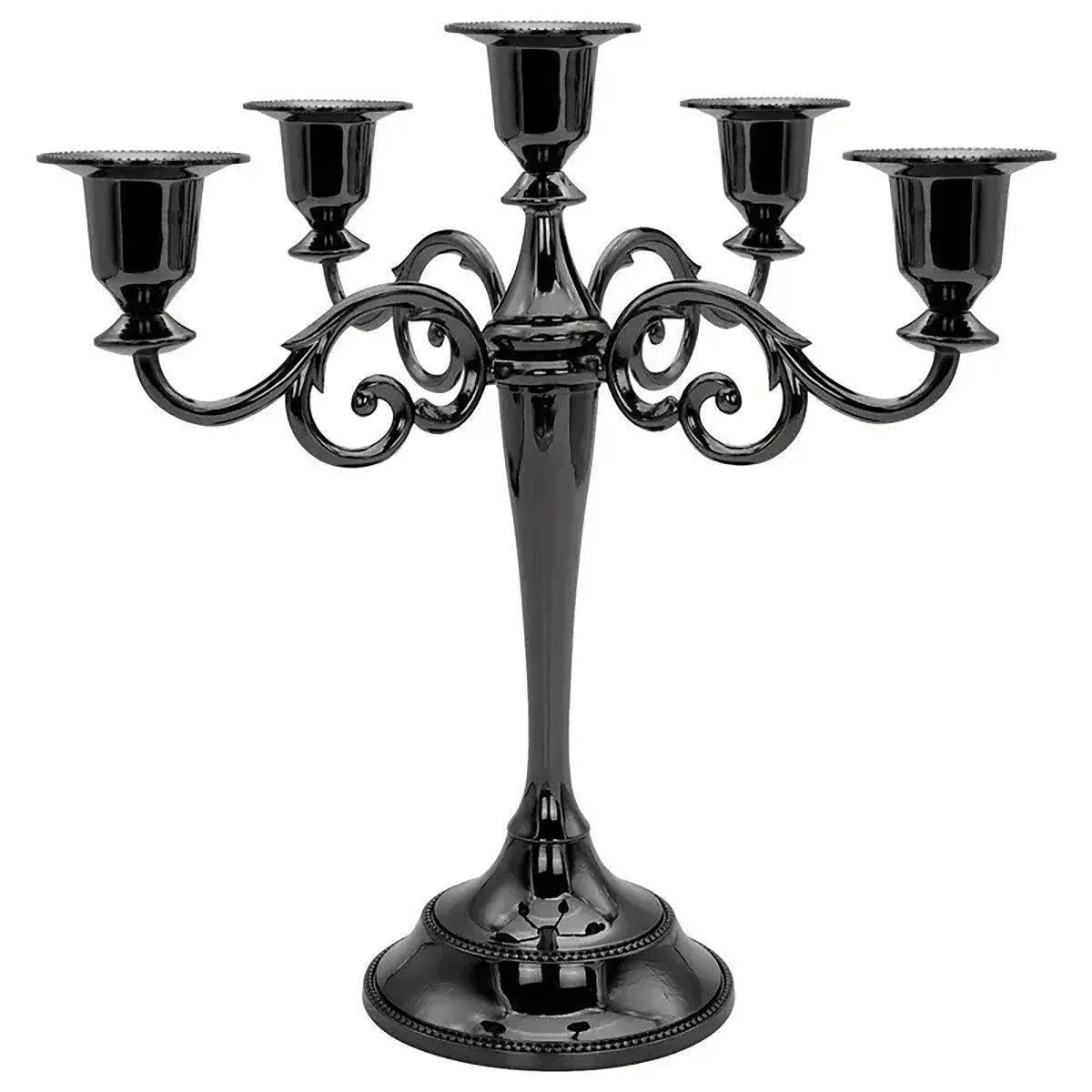 3/5 Arms Alloy Candle Holder Stand Candlesticks Candelabra Wedding Home Decor - 3-Bronze