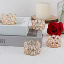 8pcs Gold European Candle Holders for Candlelight Dinner Decorative Candle Cups